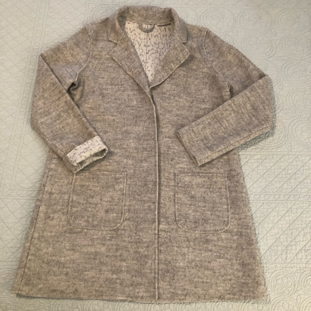 Halogen Wool Blend Long Blazer Jacket Topper Coat… - image 4